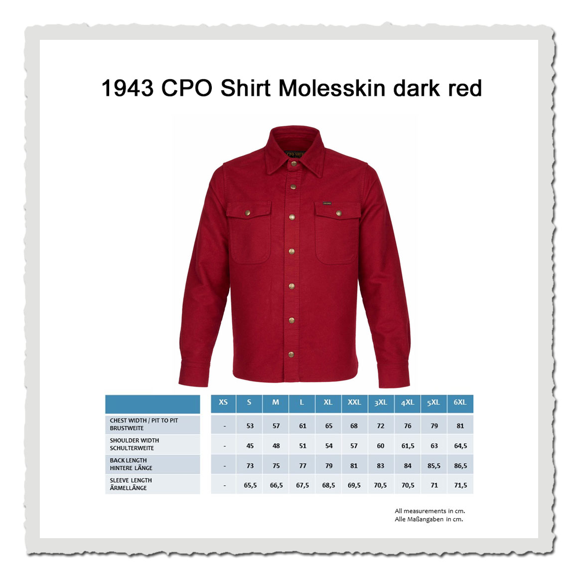 Pike Brothers CPO Workwear Hemd Herren Baumwolle rot – Heritage Look